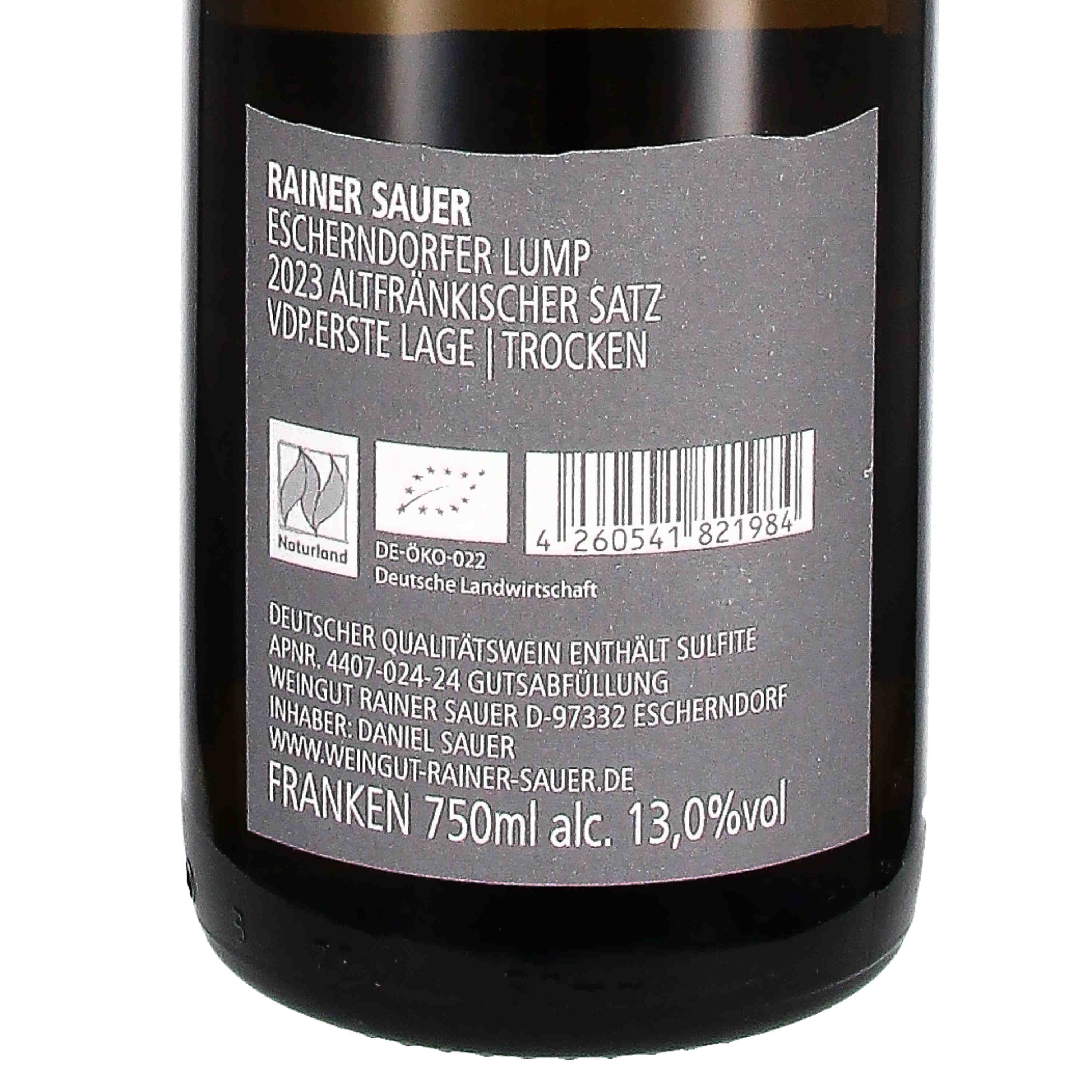 Altfränkischer Satz VDP.Erste Lage Escherndorfer Lump 2023 (bio), Qw