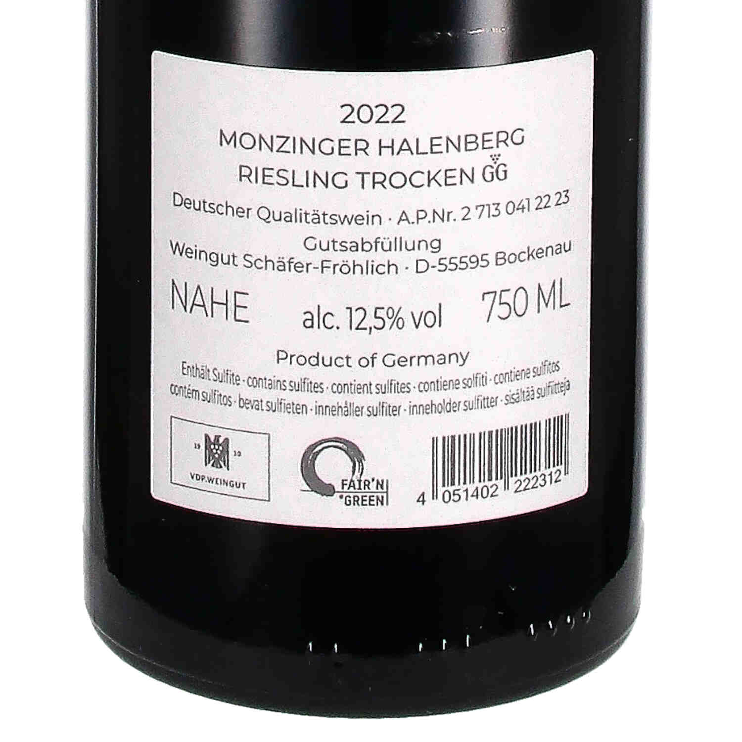 Halenberg Riesling VDP.Grosses Gewächs 2022, Qw