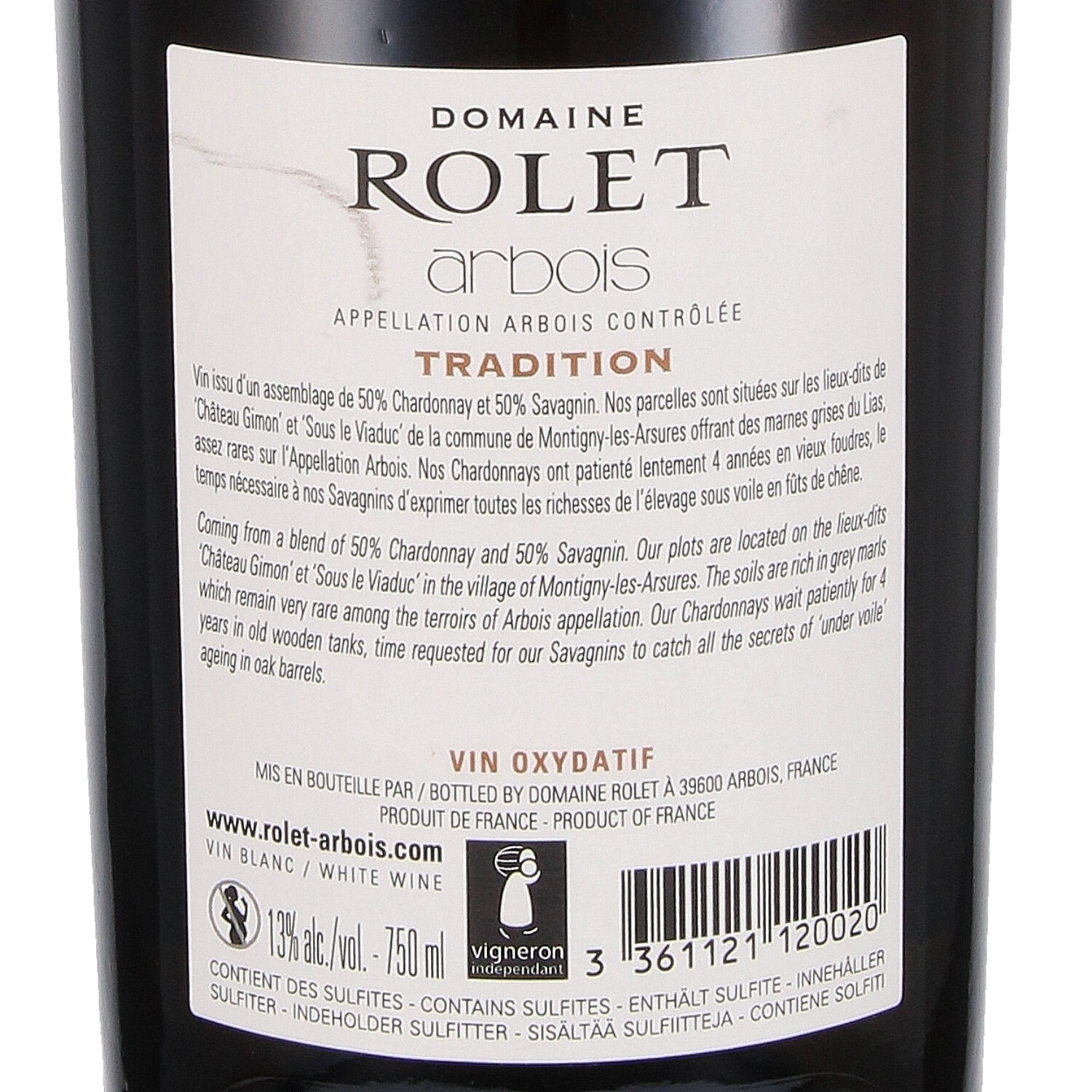 Arbois blanc AOC Tradition 2015