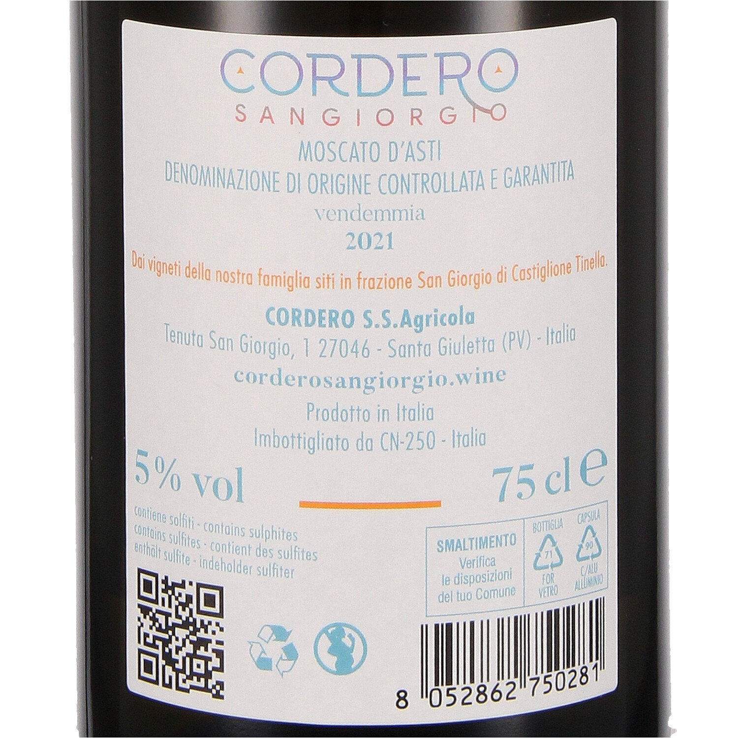 Exergia Moscato d’Asti DOCG Vendemmia 2021