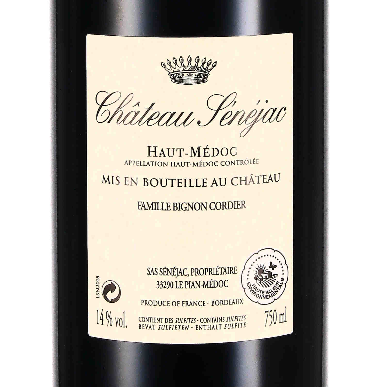 Château Senejac Cru Bourgeois Haut-Médoc AOC 2018