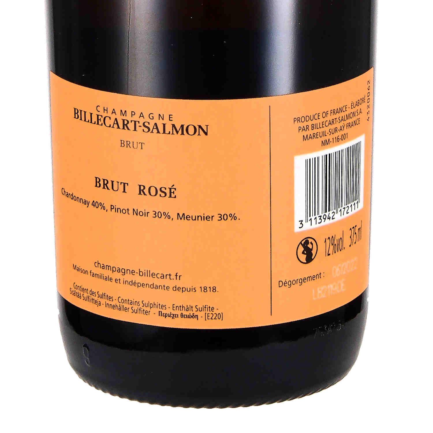 Brut Rosé AOC Champagne - halbe Flasche