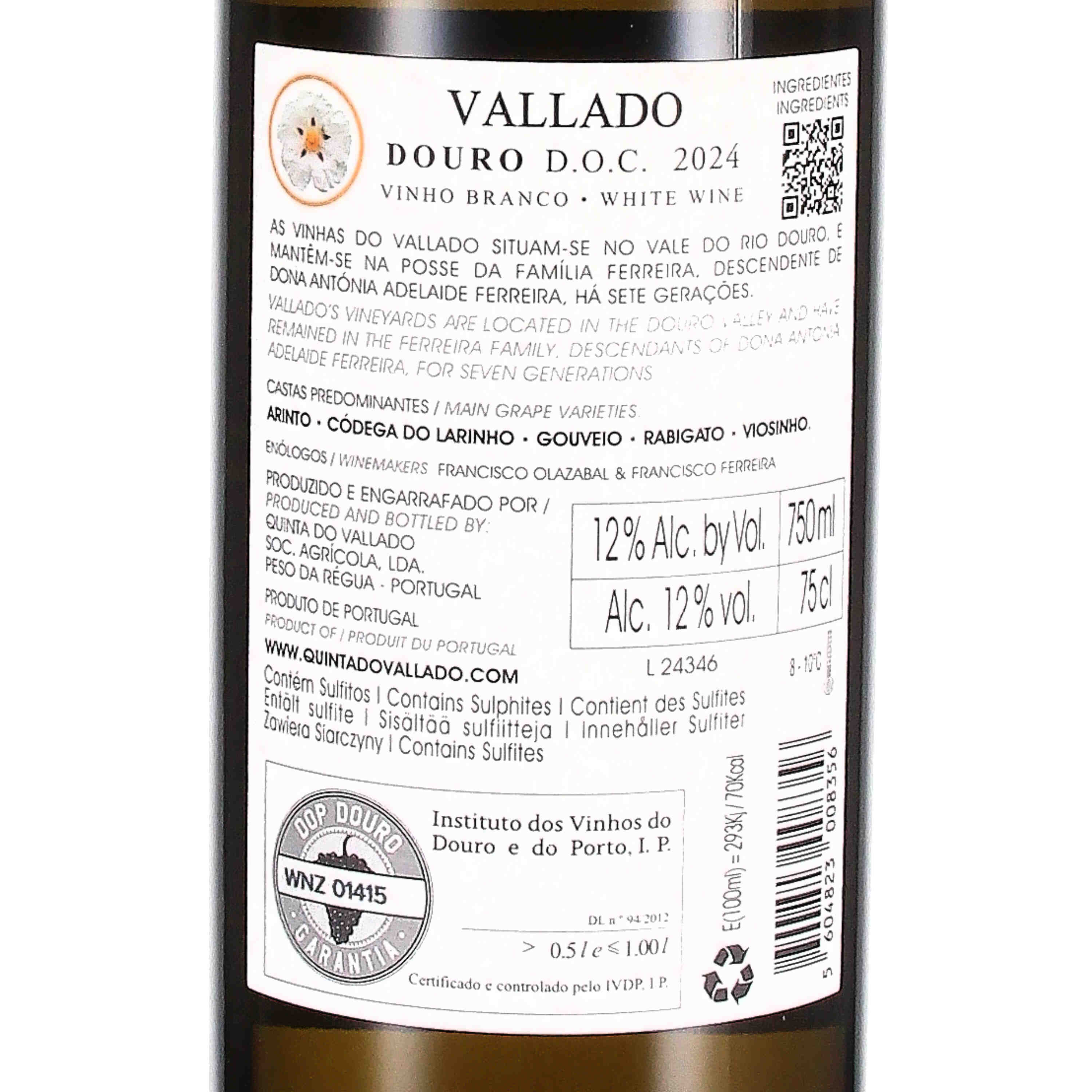 Vallado Douro branco DOC 2024