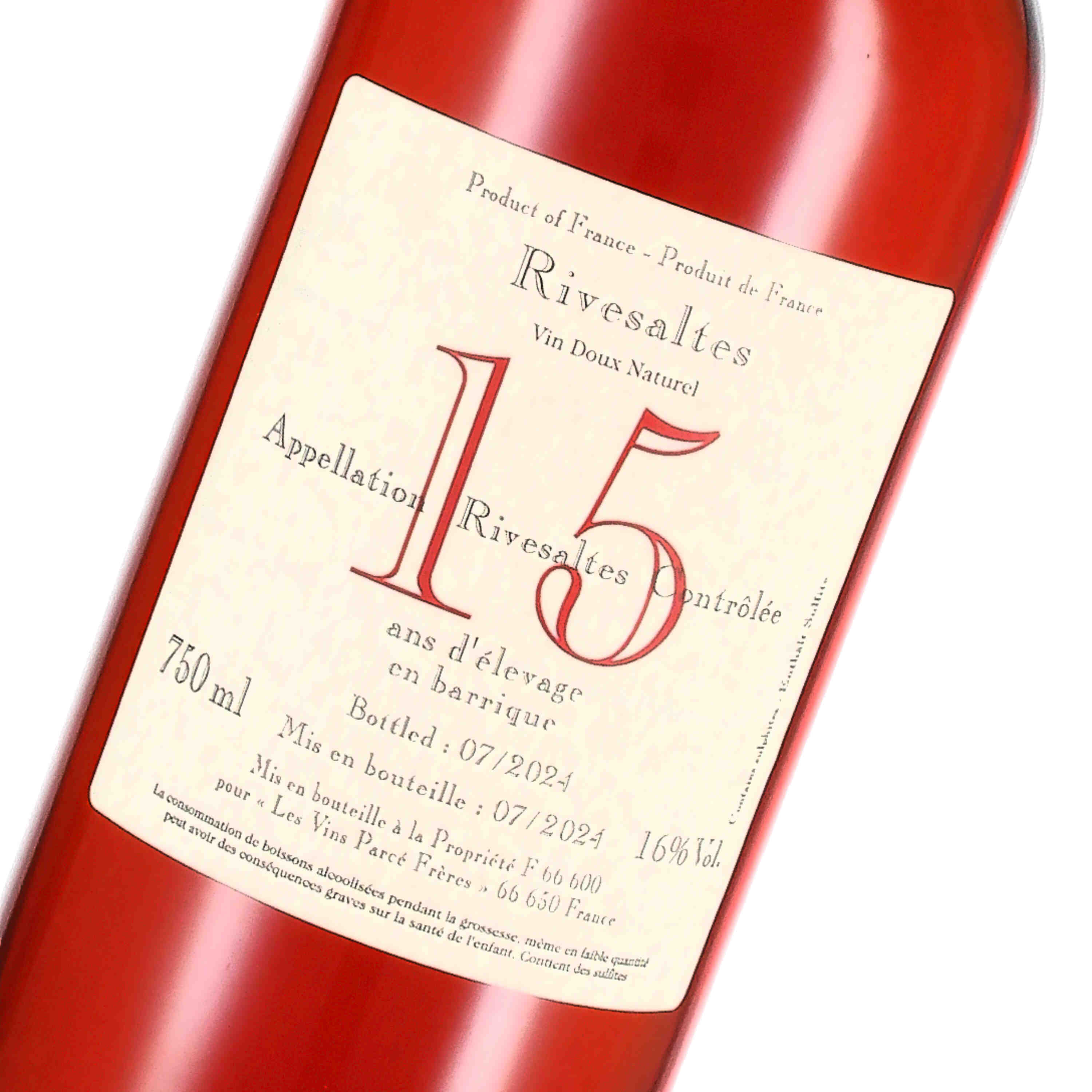 Rivesaltes 15 Ans d'Age Ambré  Vin doux naturel