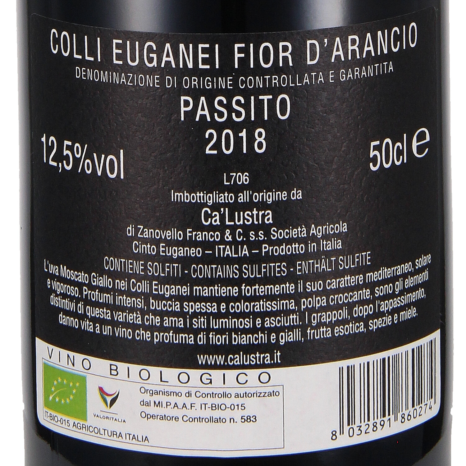 Fior d'Arancio Passito Colli Euganei DOCG 2019 (bio)