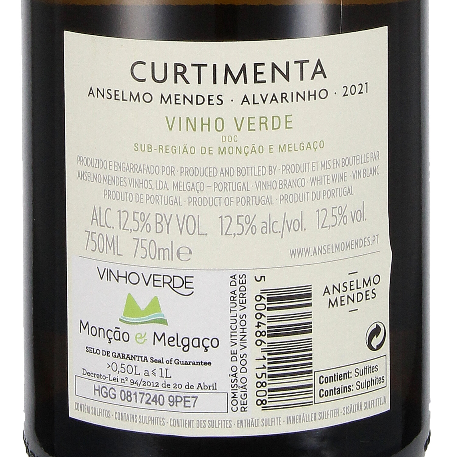 Curtimenta Alvarinho DOC Vinho Verde 2021