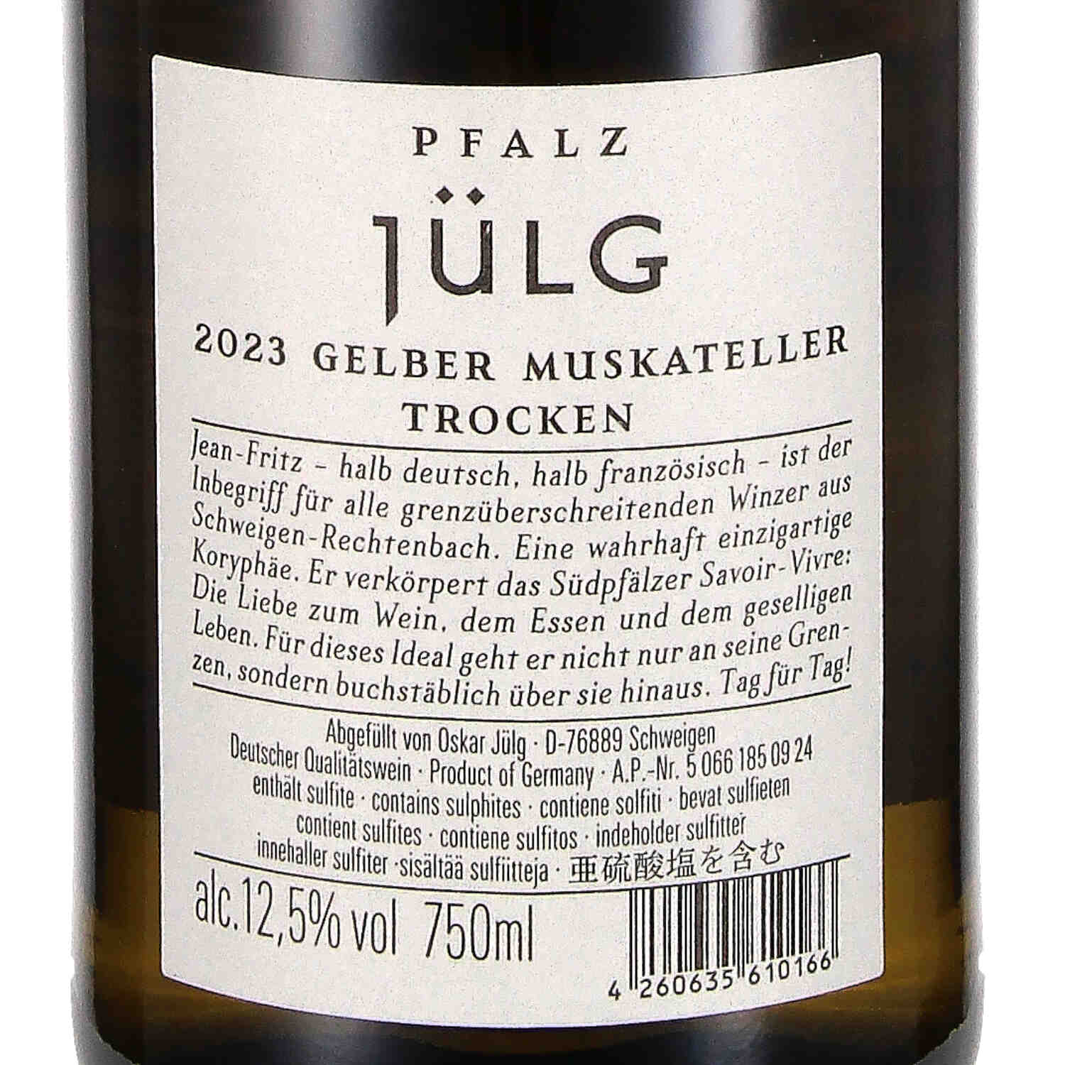 Gelber Muskateller 2023, QW