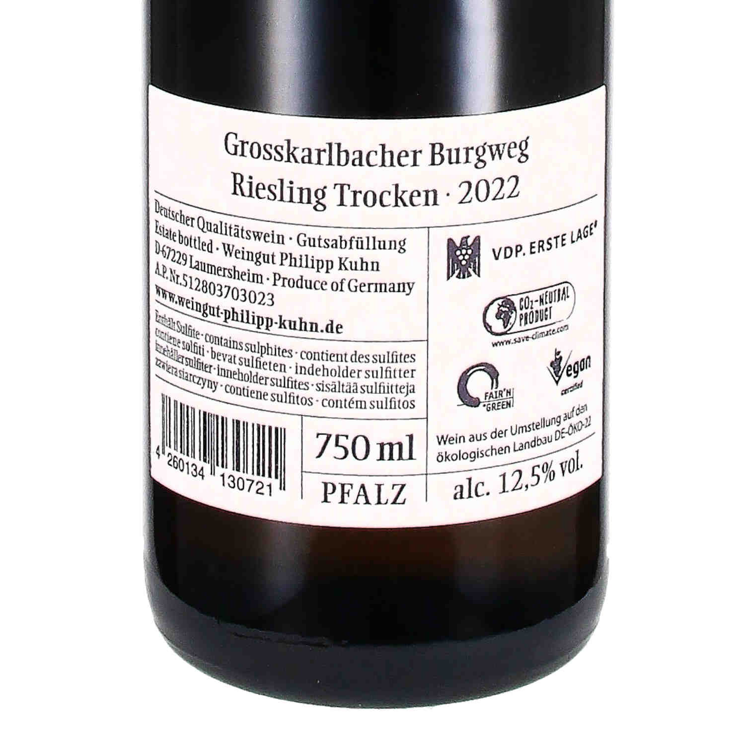 Riesling  "Burgweg" VDP.Erste Lage 2022