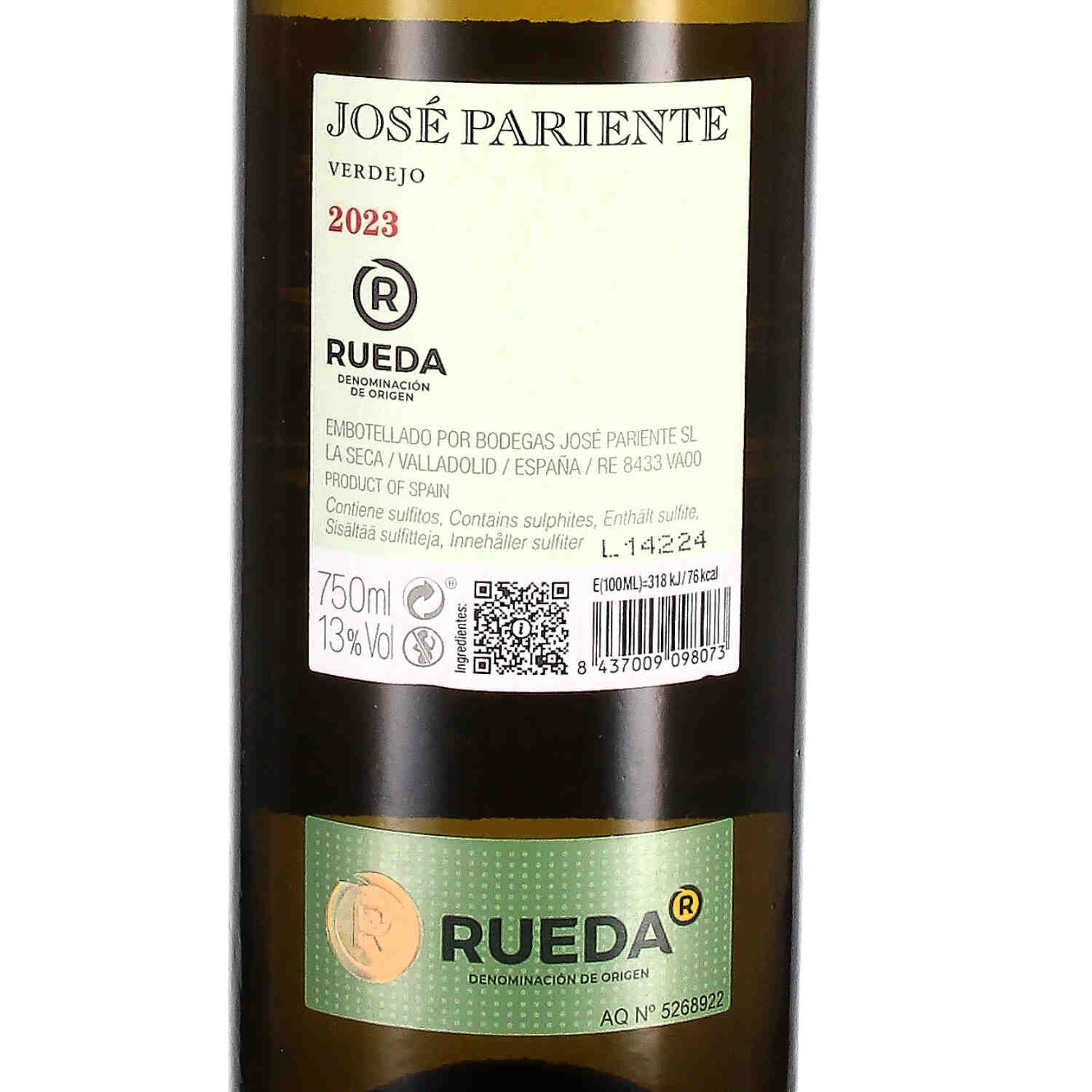 Rueda Verdejo José Pariente 2023 Rueda D.O.