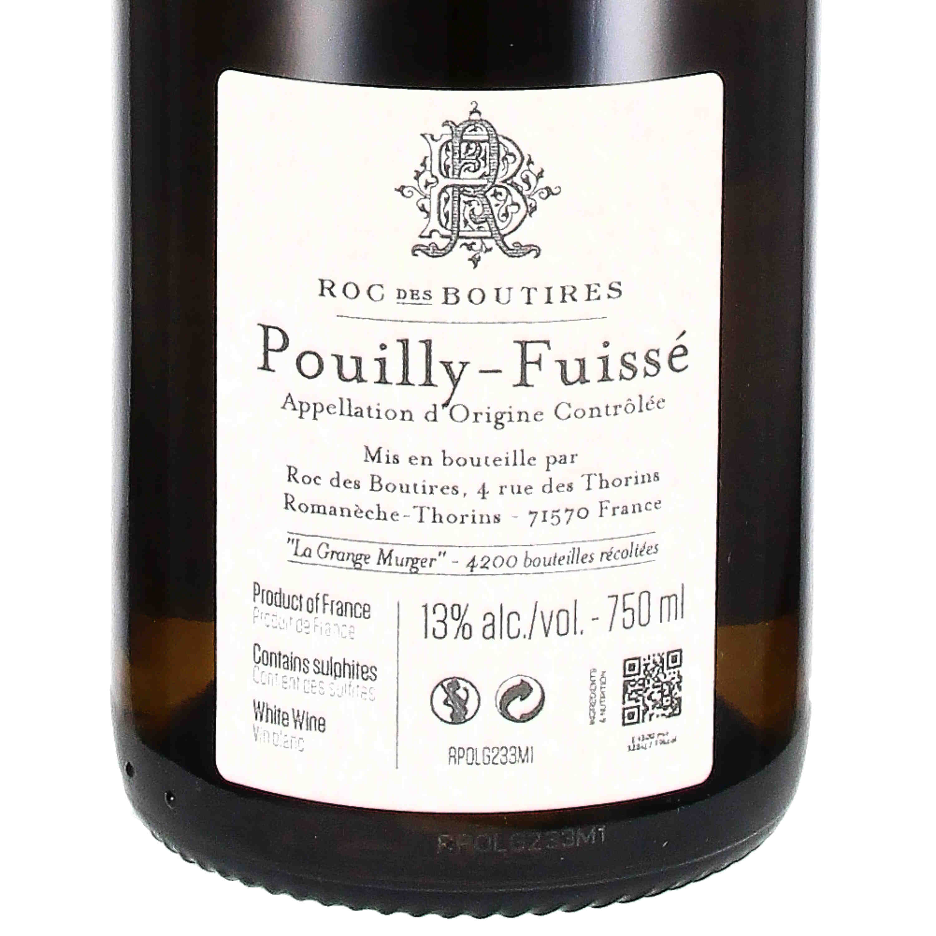 Pouilly-Fuissé AOC "La Grange Murger" 2023