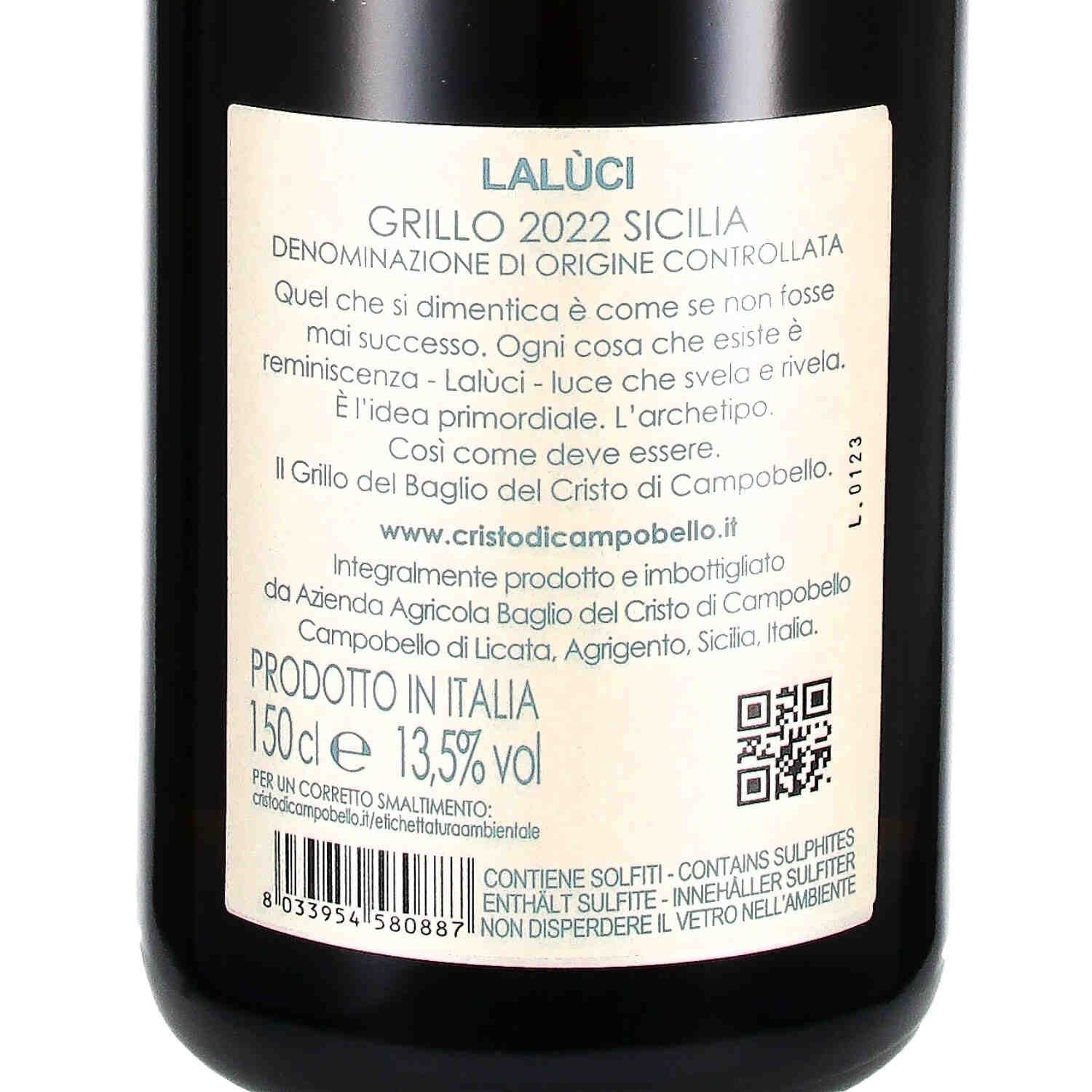 Lalùci Grillo DOC Sicilia 2022 - Magnum