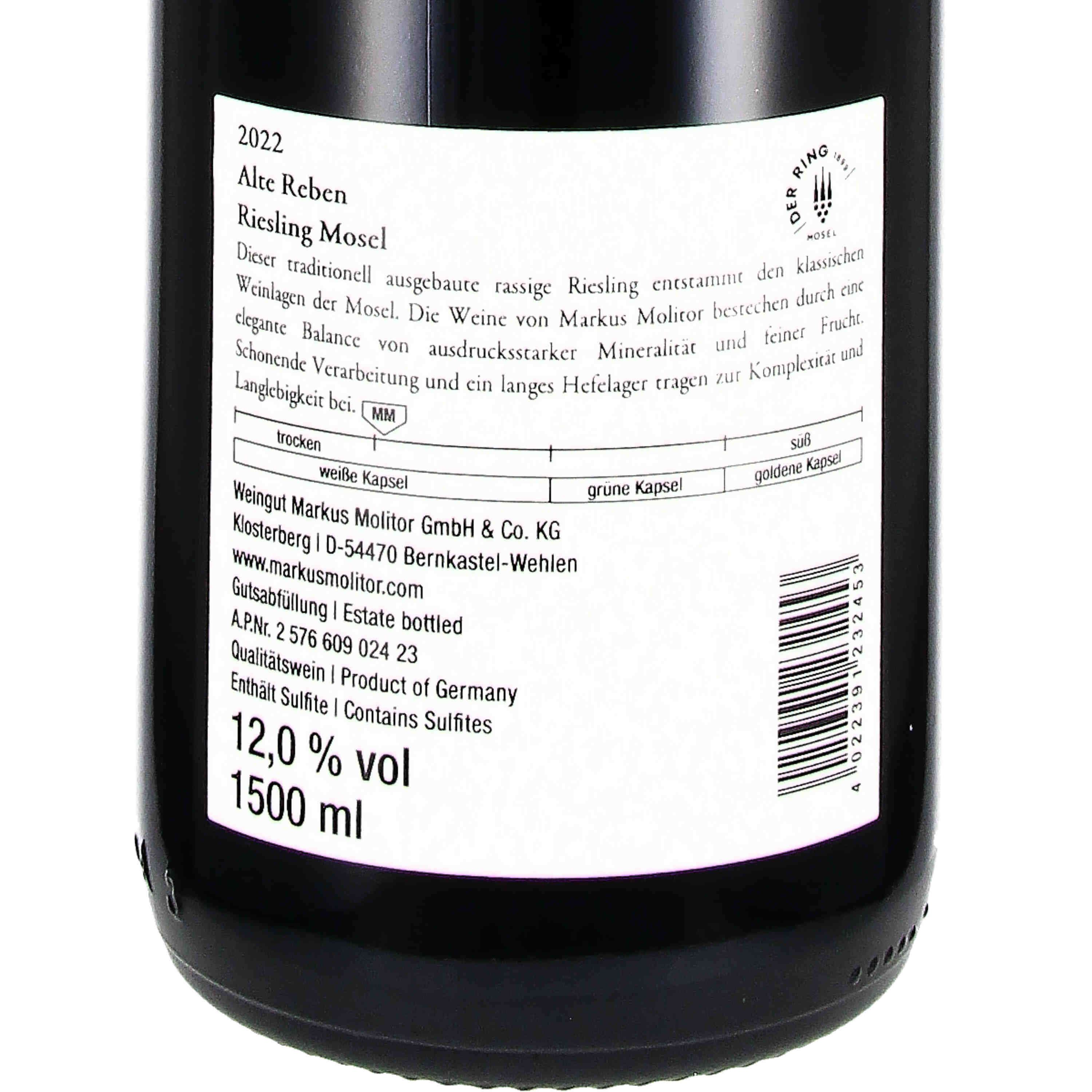 Riesling Alte Reben Mosel 2022, Qw  - Magnum