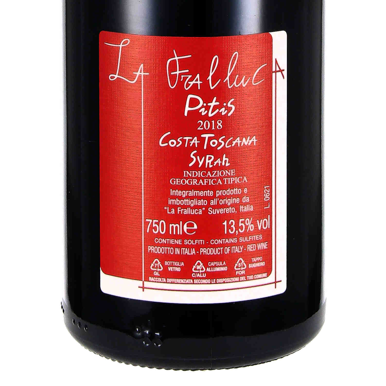 Fralluca Syrah Costa Toscana IGT Pitis 2018