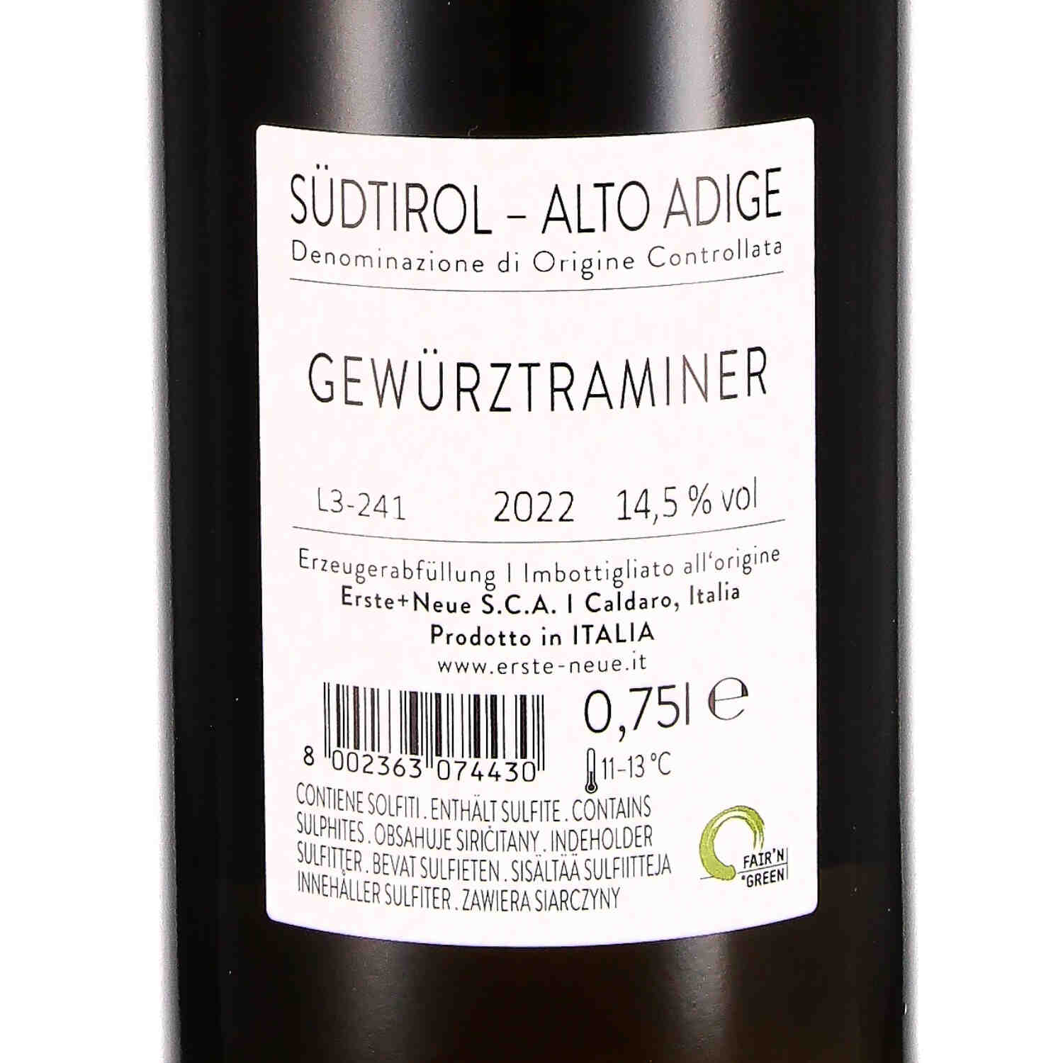 Gewürztraminer Südtirol DOC 2022