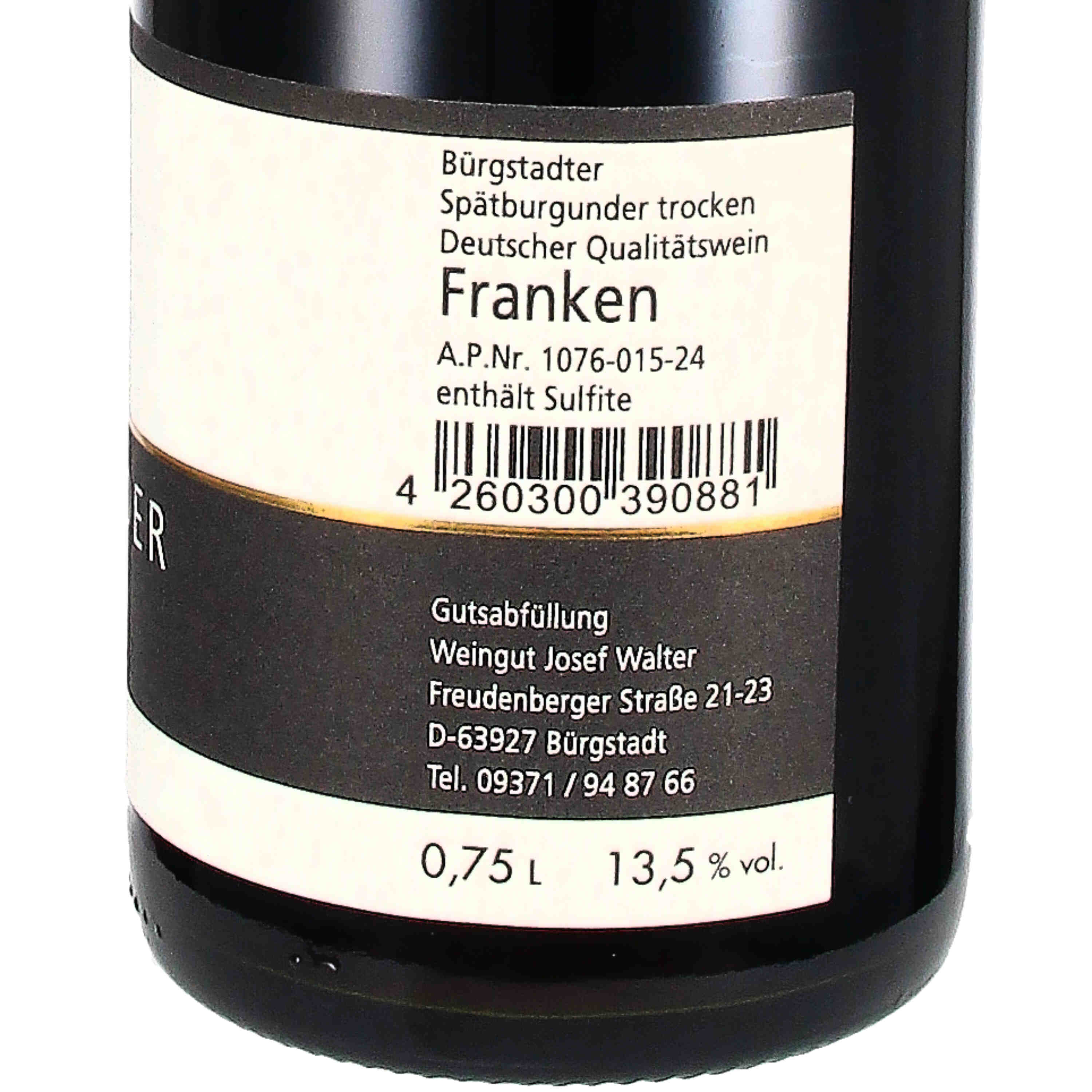 Spätburgunder Bürgstadt 2020