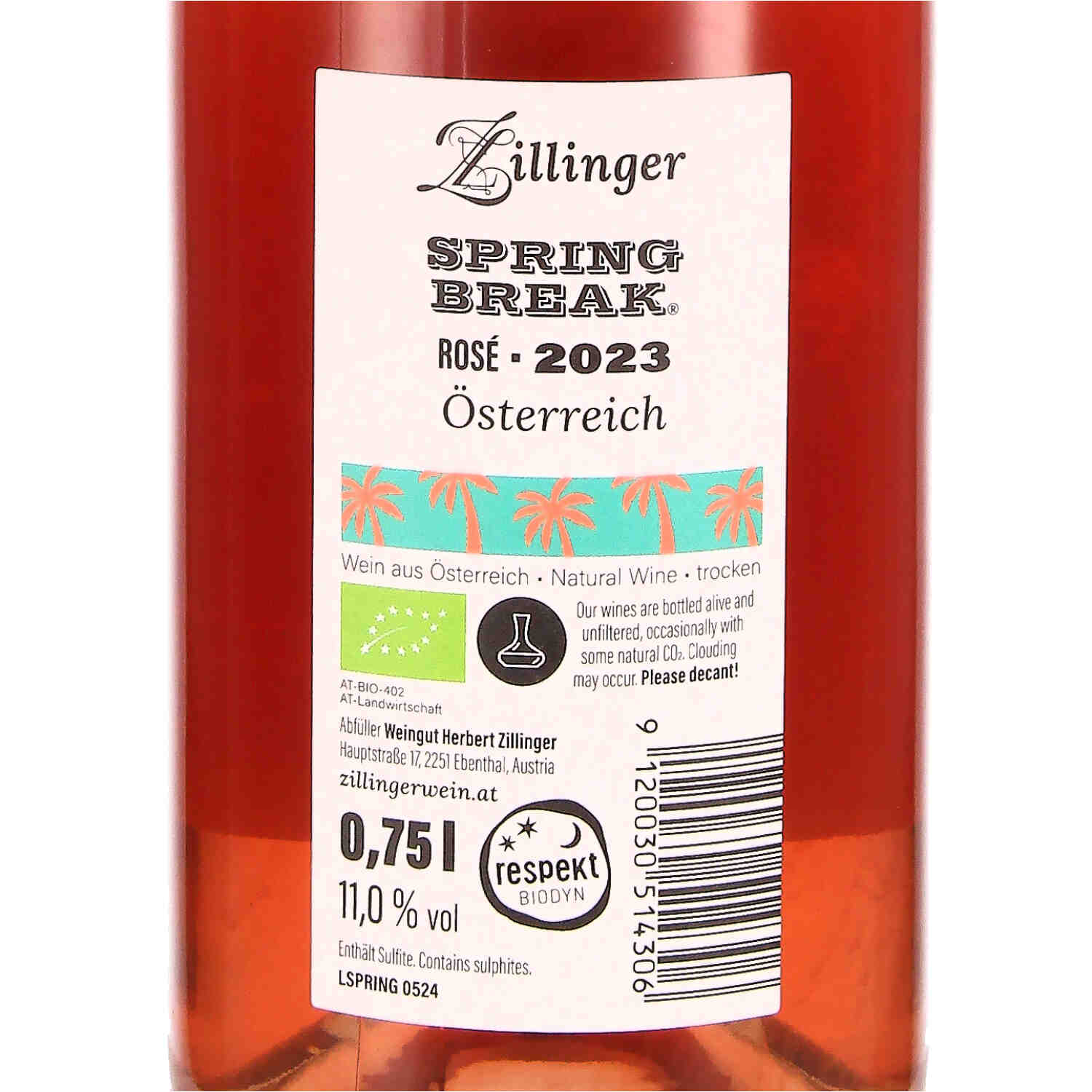 Spring Break Rosé vom Zweigelt 2023  (bio)