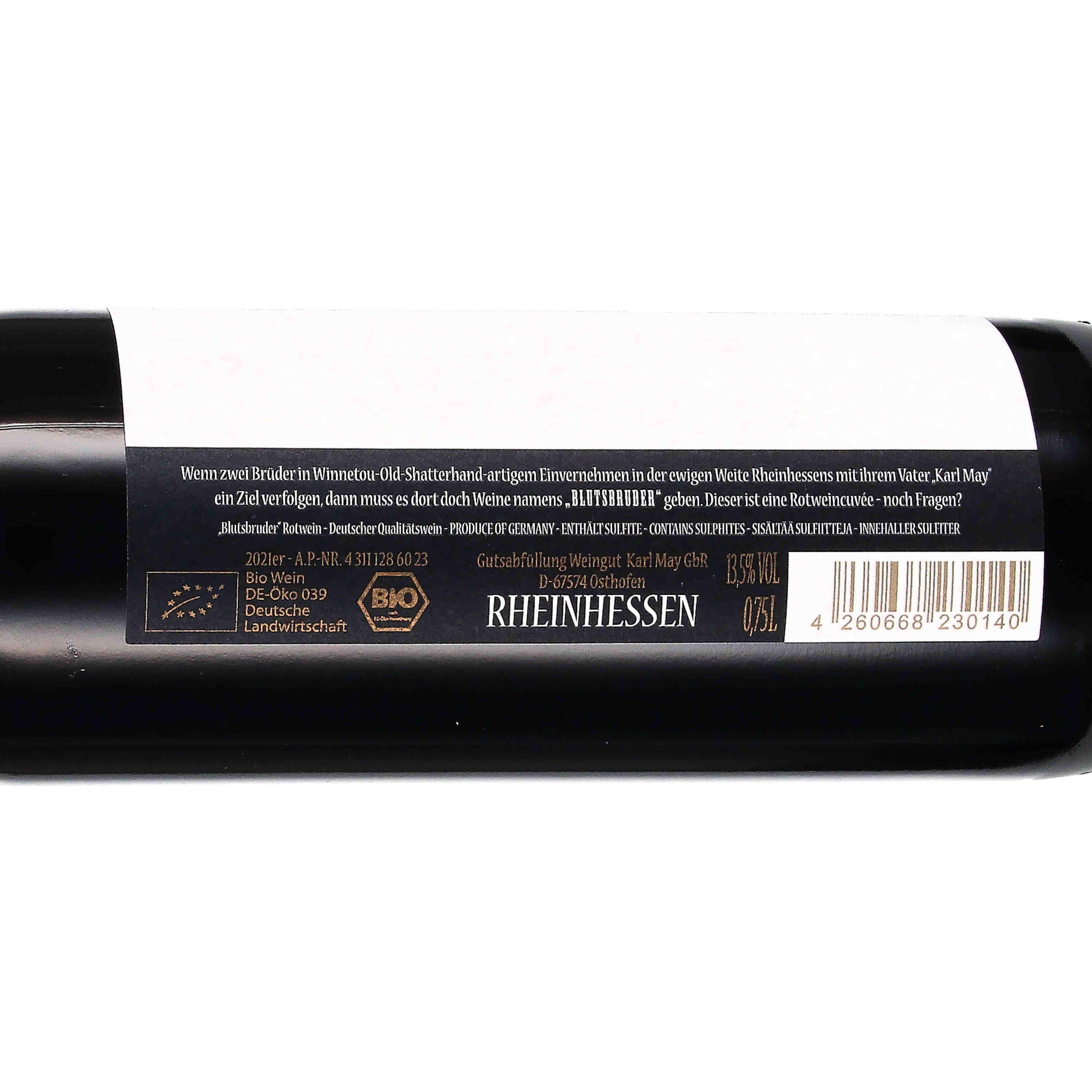 Blutsbruder Rotweincuvée 2021 (bio), Qw