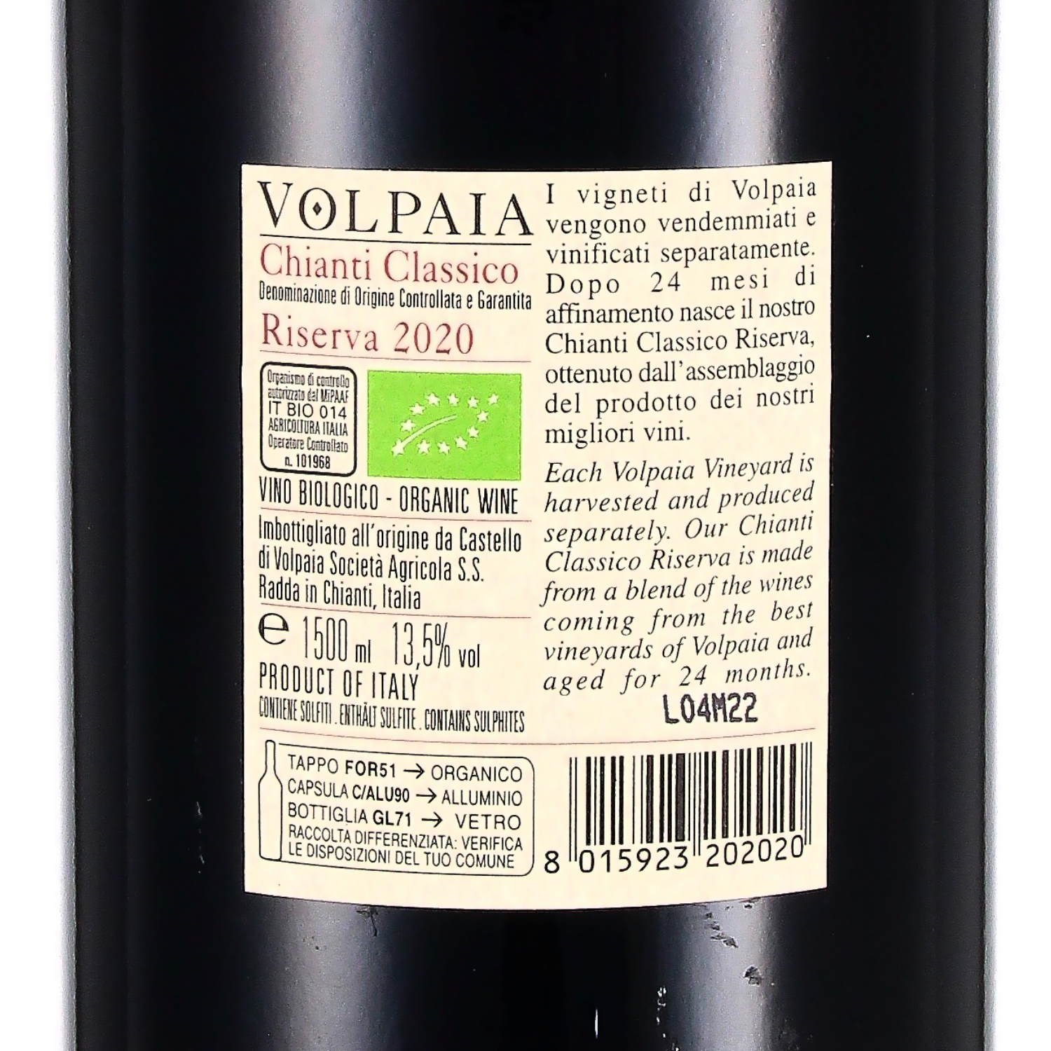 Chianti Classico Riserva DOCG 2020 (bio) - Magnum