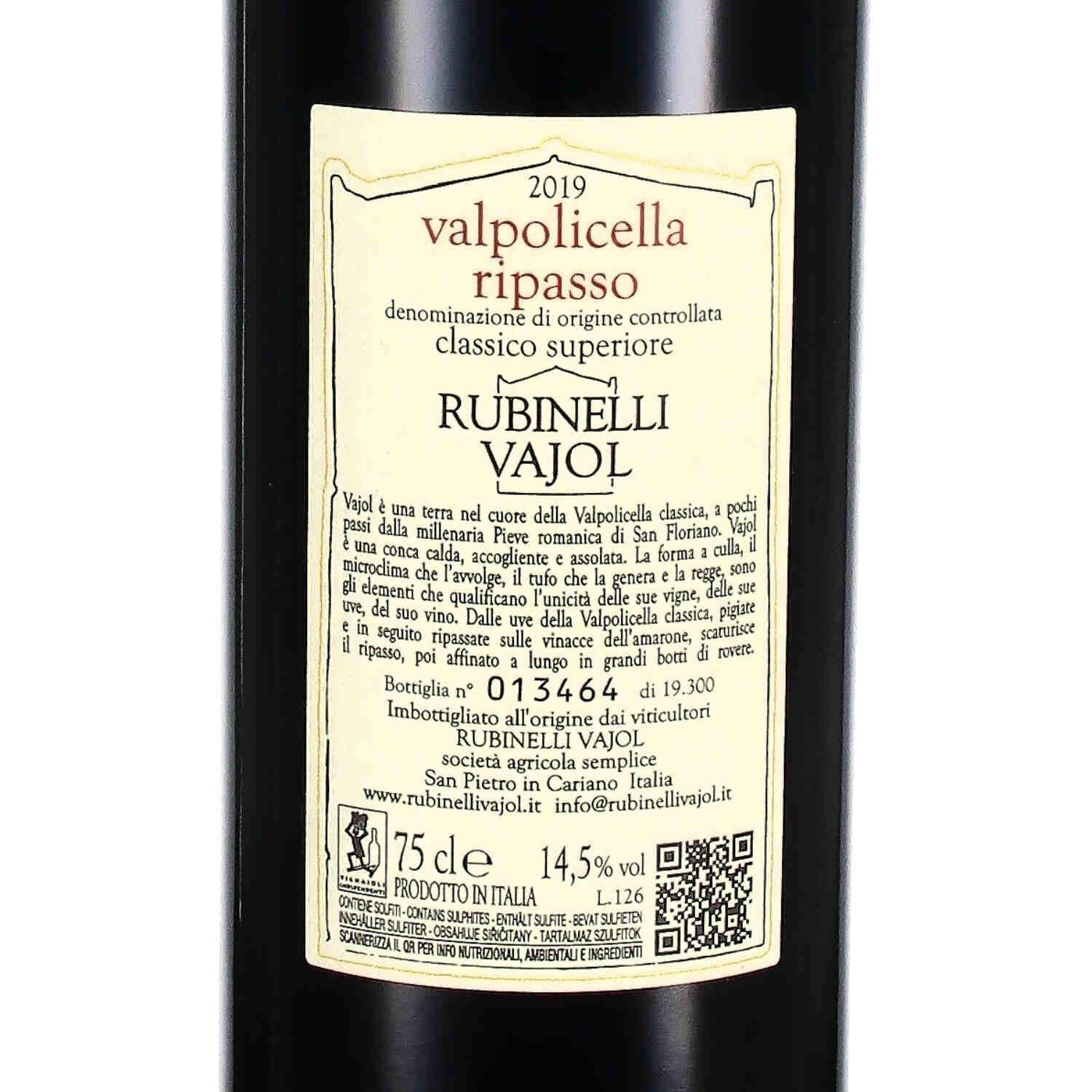 RIPASSO Valpolicella Classico Superiore DOC 2019