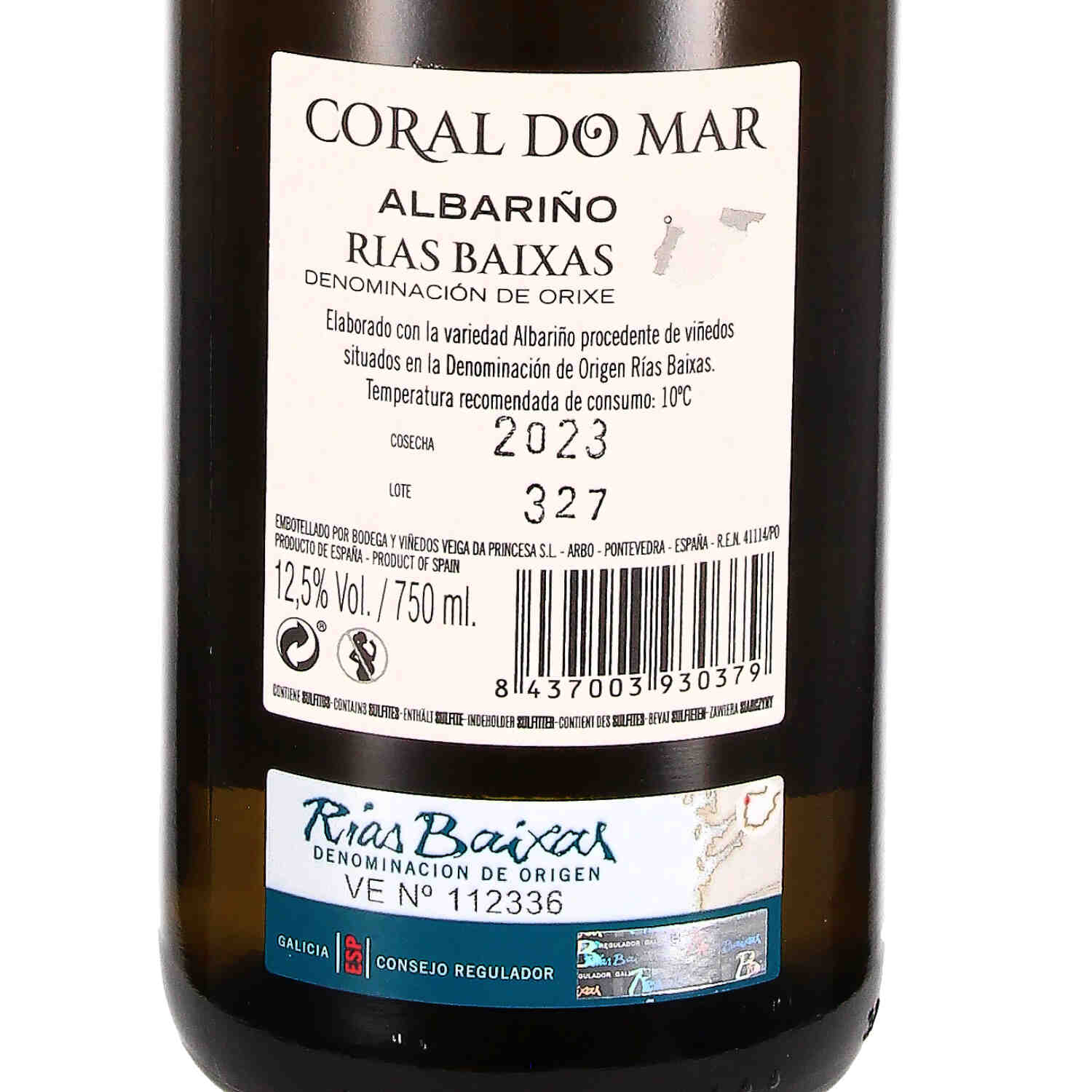 Albariño Coral do Mar Rias Baíxas D.O. 2023