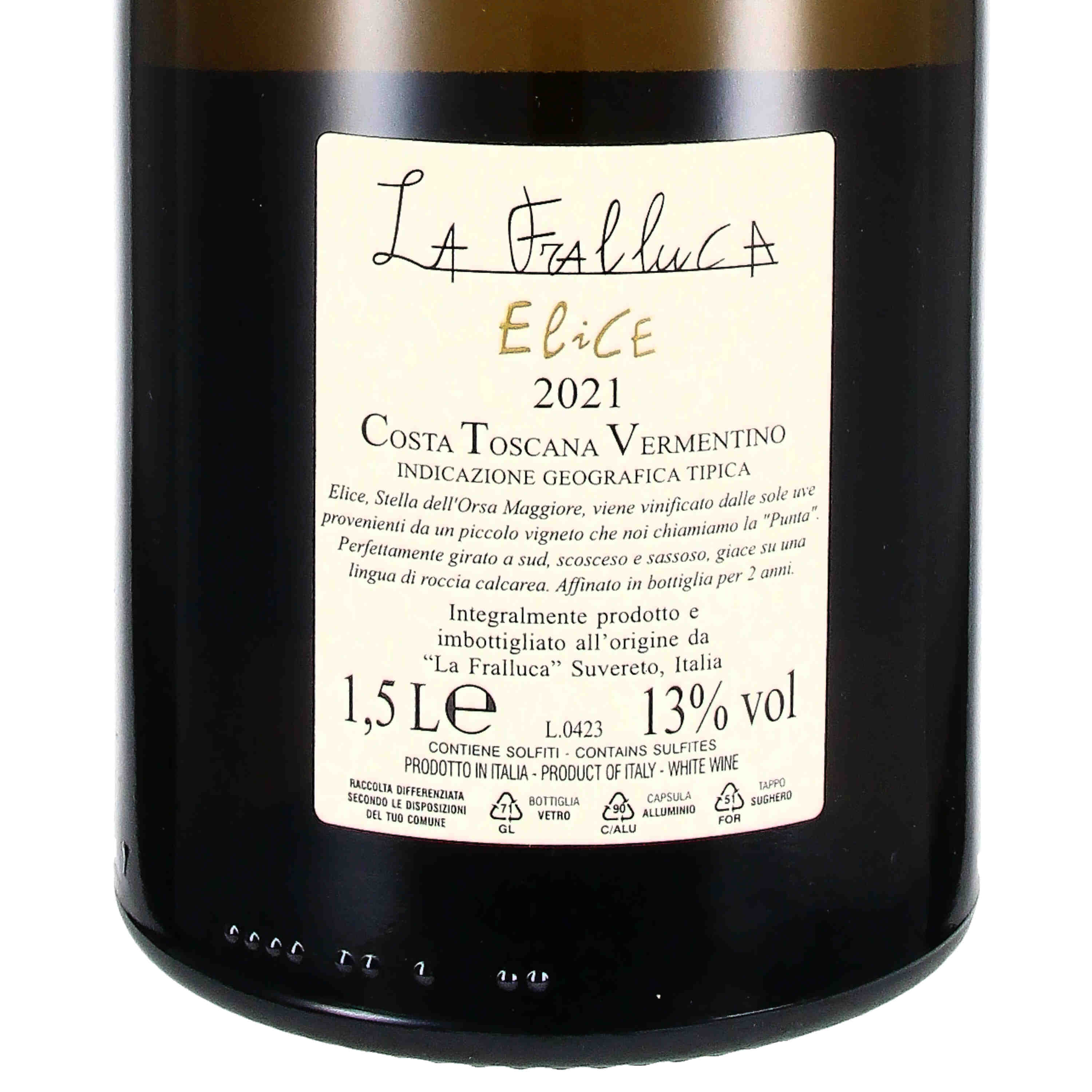 Fralluca Vermentino Costa Toscana IGT Elice 2021 - Magnum
