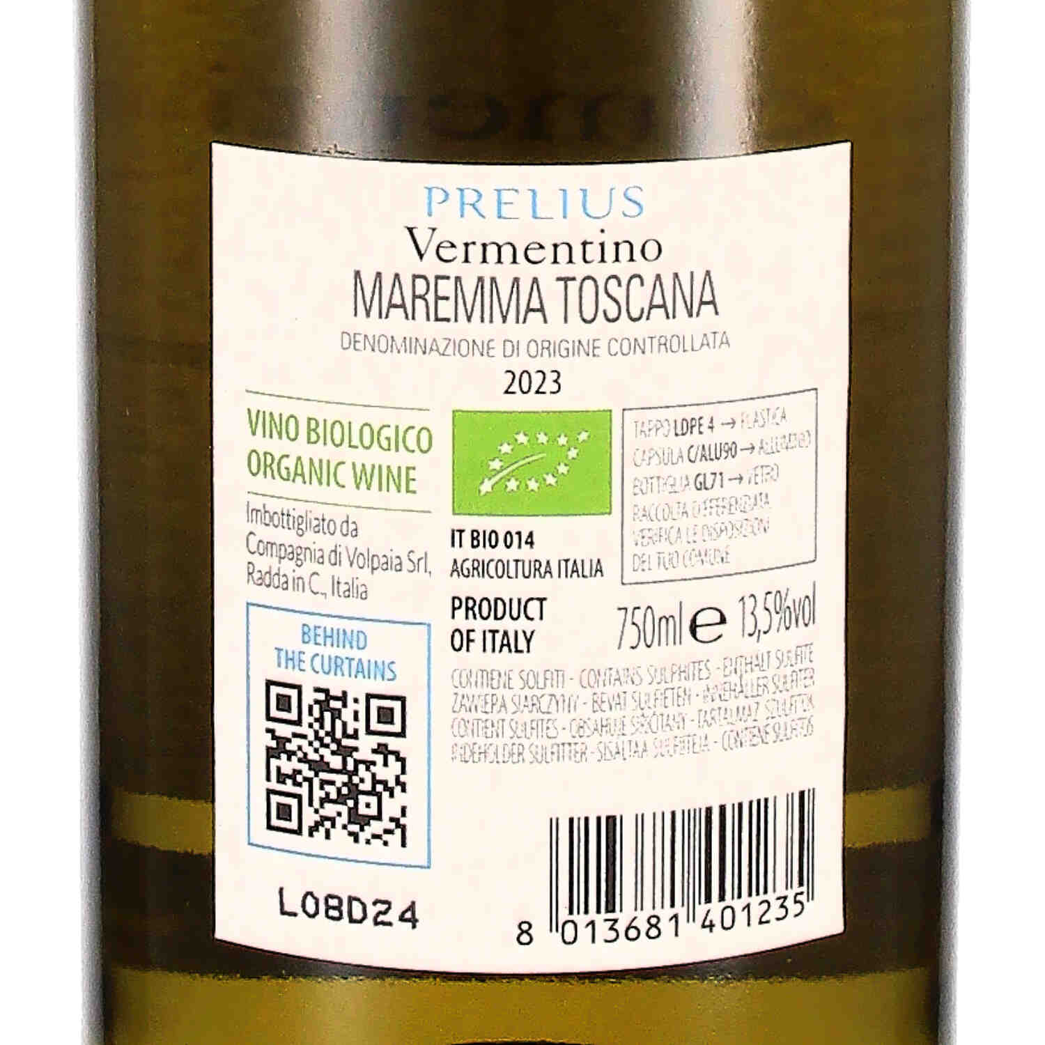 Vermentino Maremma Toscana  DOC Prelius 2023 (bio)