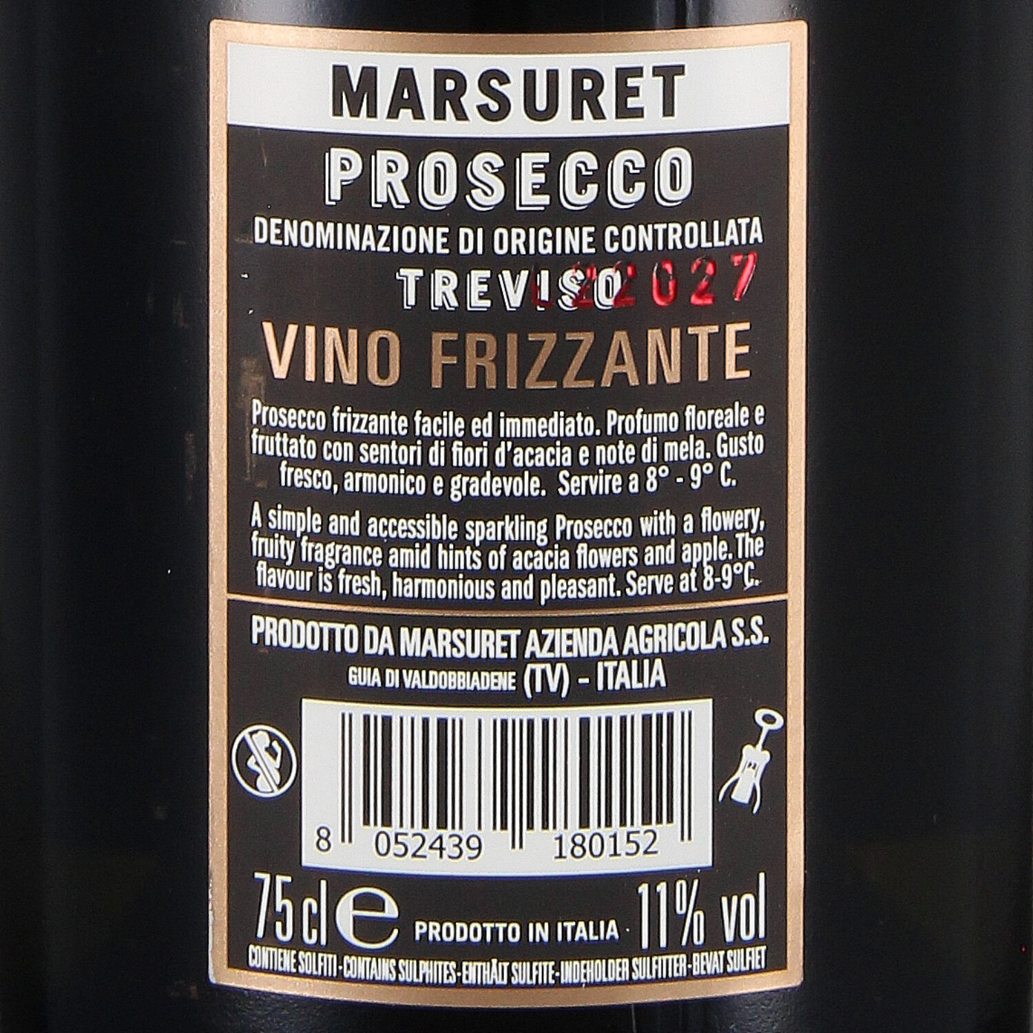 Prosecco frizzante Treviso DOC Spago